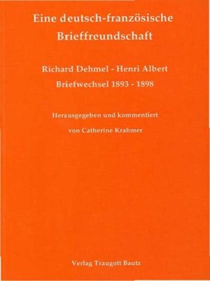 cover image of Eine deutsch-französische Brieffreundschaft